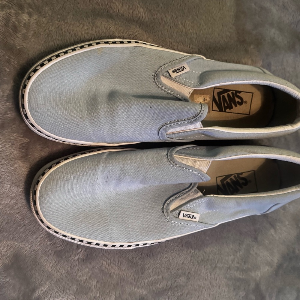 Vans Men's Blue Slip-On Shoes